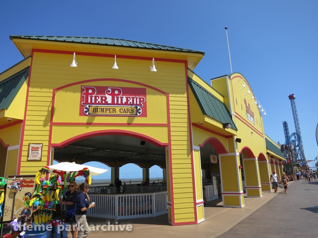 Pier PIleup Bumper Cars at Galveston Island Historic Pleasure Pier