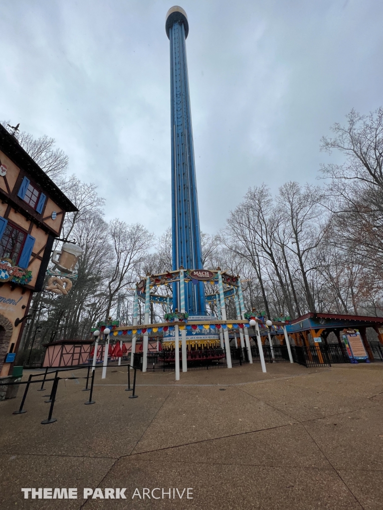 Mach Tower at Busch Gardens Williamsburg