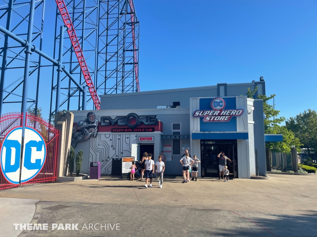 Cyborg Hyper Drive at Six Flags New England