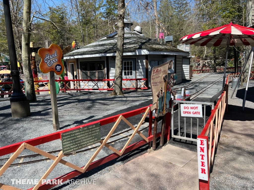 Hand Cars at Knoebels Amusement Resort