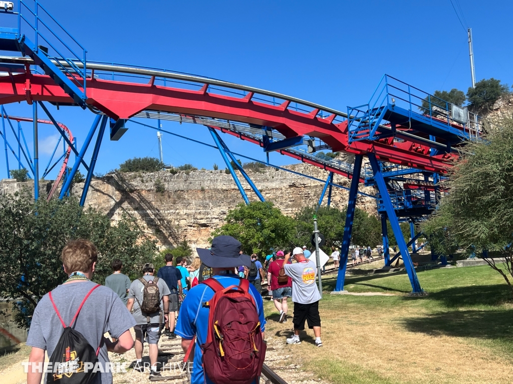 Superman Krypton Coaster at Six Flags Fiesta Texas