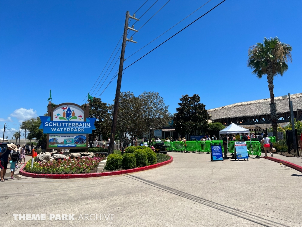 Entrance at Schlitterbahn Galveston Island