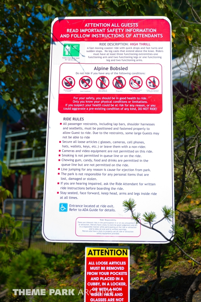 Alpine Bobsled at Great Escape