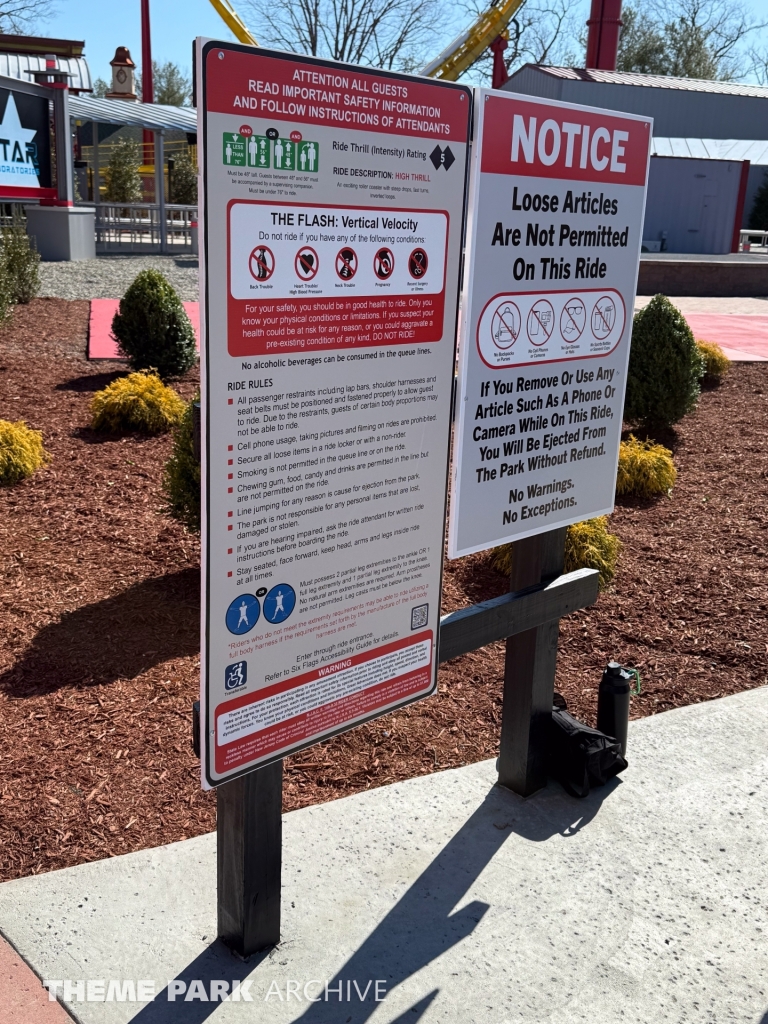 THE FLASH Vertical Velocity at Six Flags Great Adventure