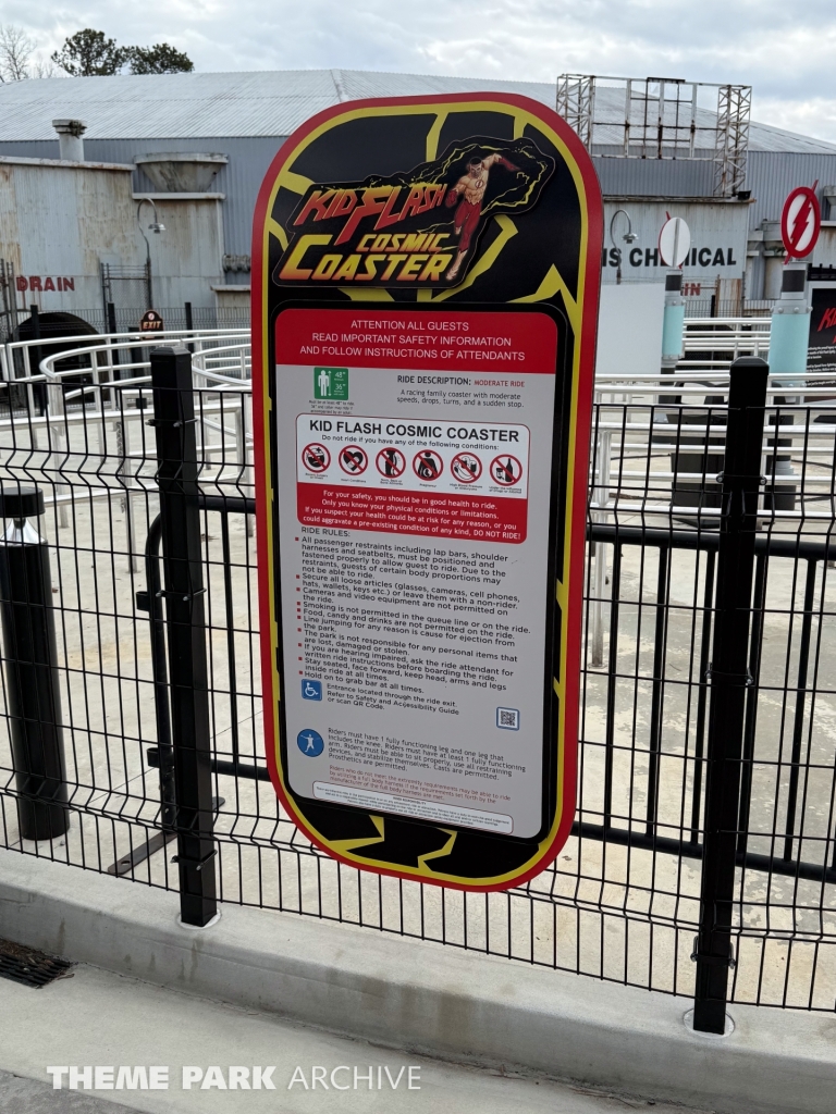 Kid Flash Cosmic Coaster at Six Flags Over Georgia
