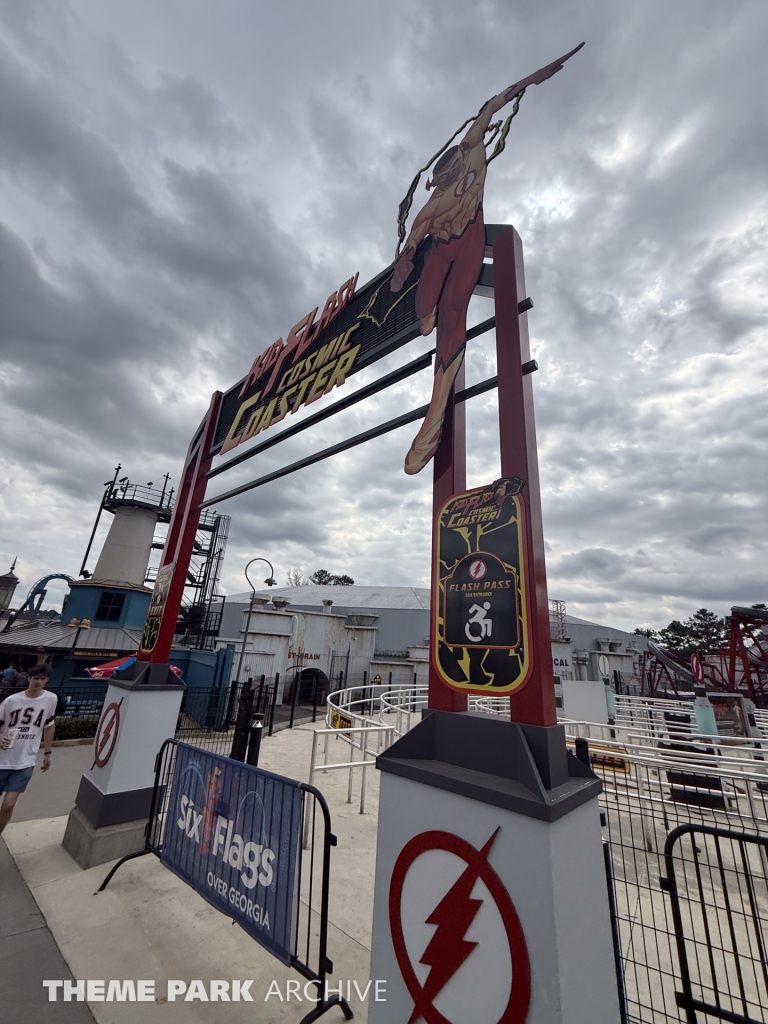 Kid Flash Cosmic Coaster at Six Flags Over Georgia