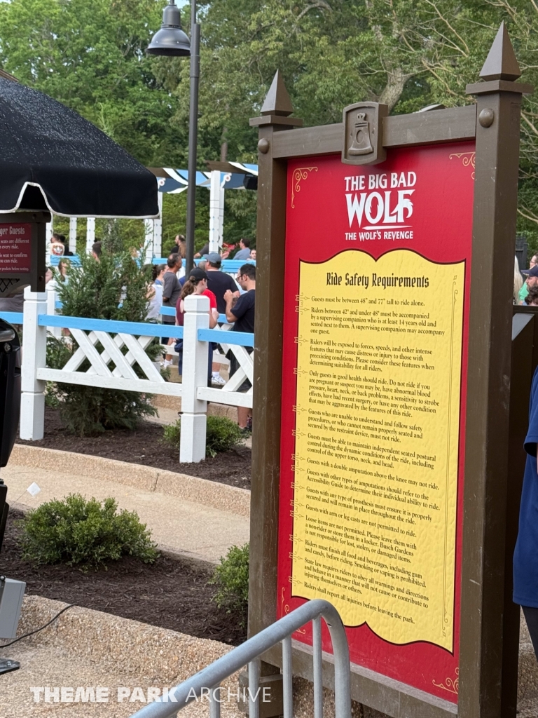 The Big Bad Wolf: The Wolf's Revenge at Busch Gardens Williamsburg