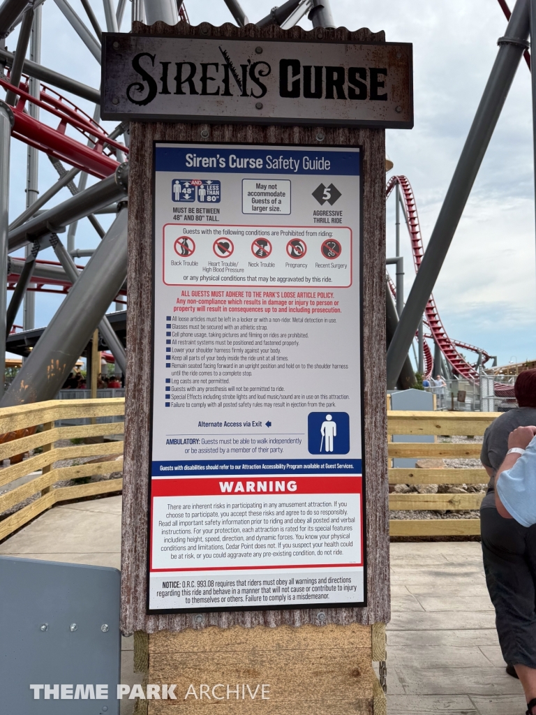 Siren's Curse at Cedar Point