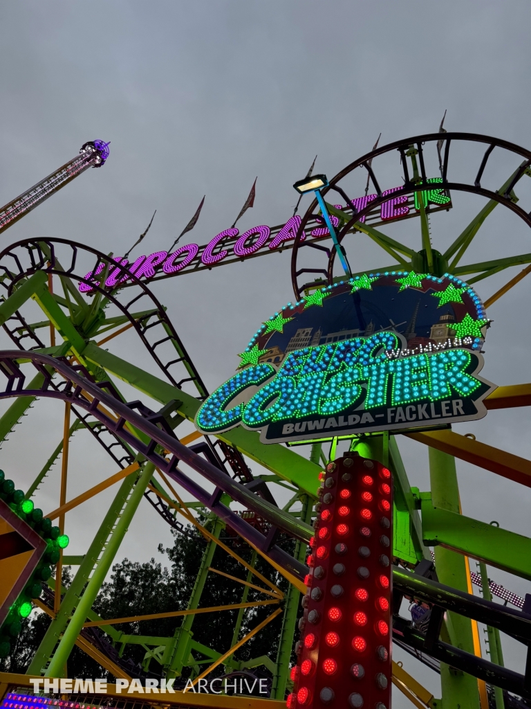 Euro Coaster at Rheinkirmes Funfair