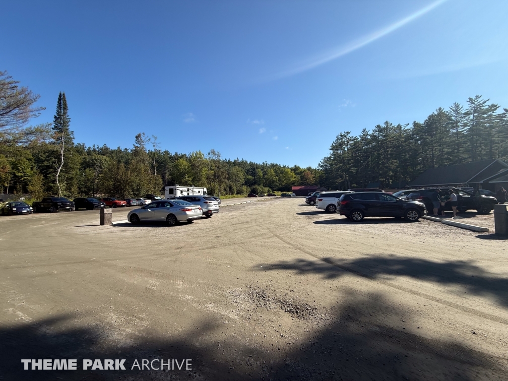 Parking at Santa's Village Muskoka's Theme Park