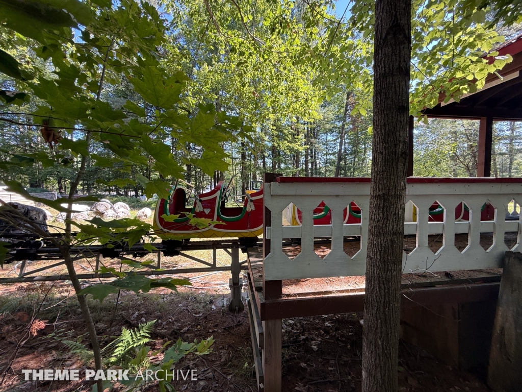 Rudolph's Sleigh Ride Roller Coaster at Santa's Village Muskoka's Theme Park