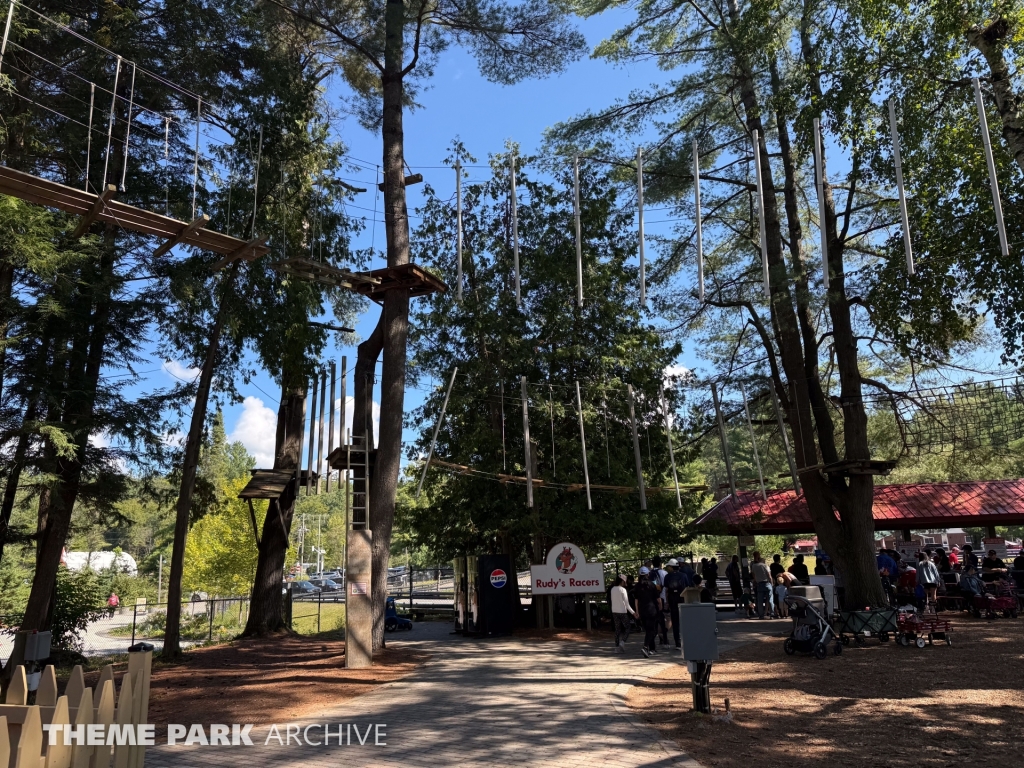 Zip Lines and Aerial Park at Santa's Village Muskoka's Theme Park