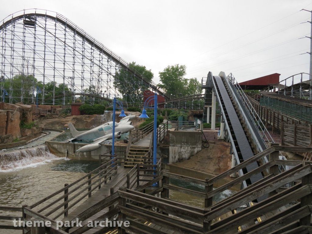 Timber Wolf Howling Log Flume at Timber Falls Adventure Park