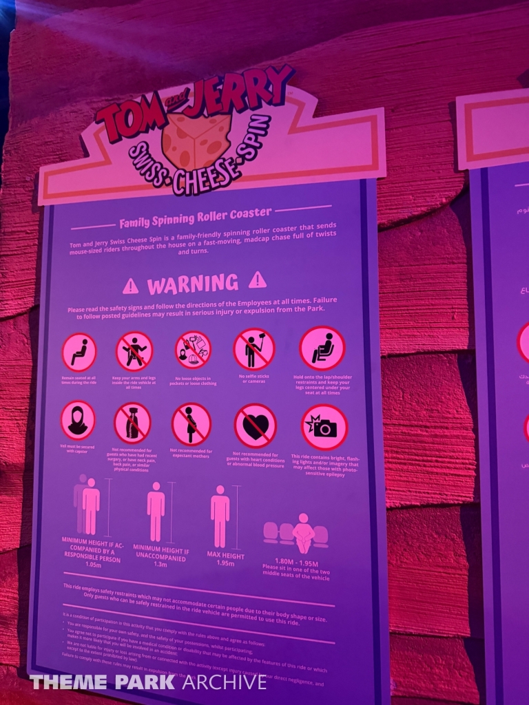 TOM AND JERRY Swiss Cheese Spin at Warner Bros. World Abu Dhabi