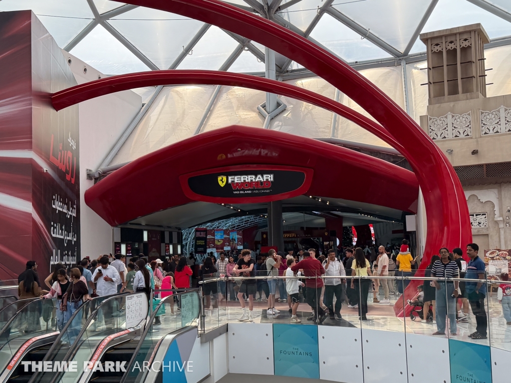 Entrance at Ferrari World Yas Island