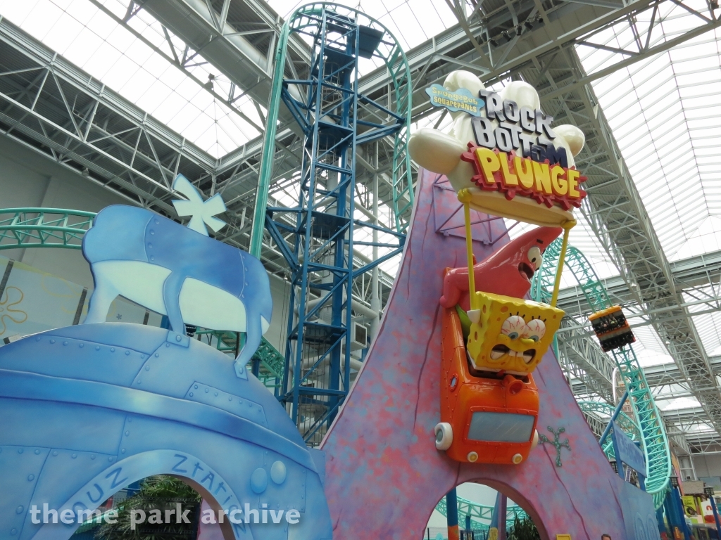 SpongeBob SquarePants Rock Bottom Plunge at Nickelodeon Universe at Mall of America