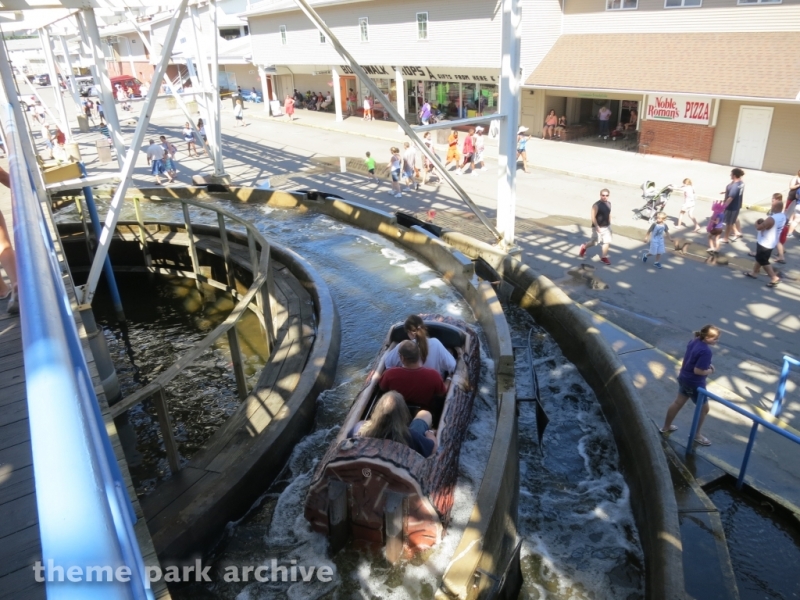 Rocky's Rapids Log Flume at Indiana Beach