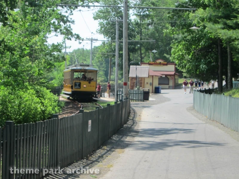 Trolley at Lake Compounce
