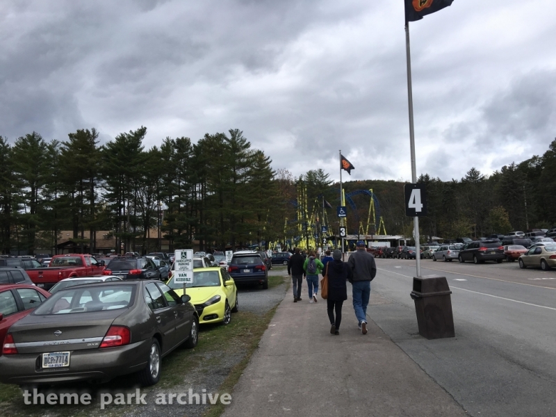 Parking at Knoebels Amusement Resort