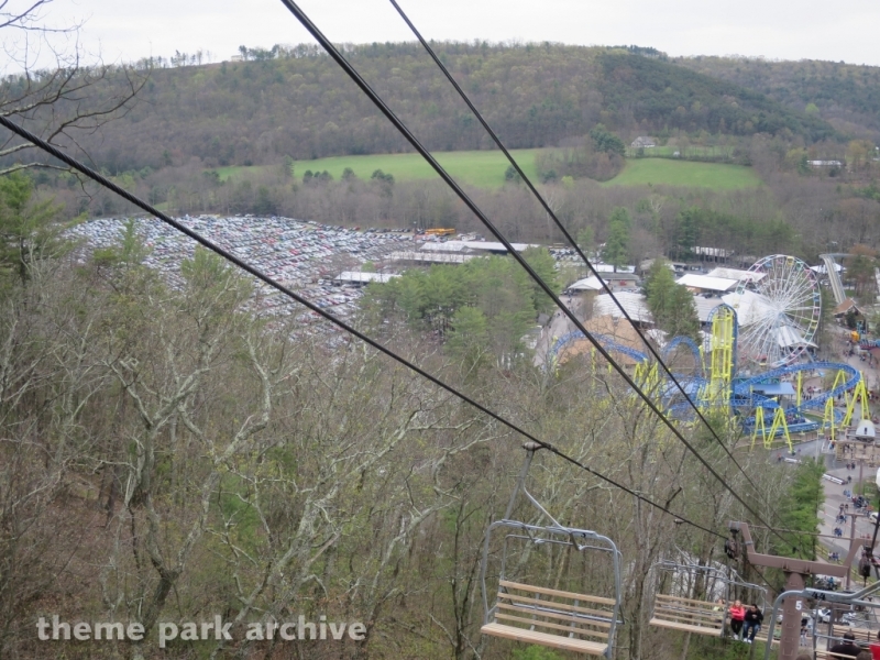 Parking at Knoebels Amusement Resort