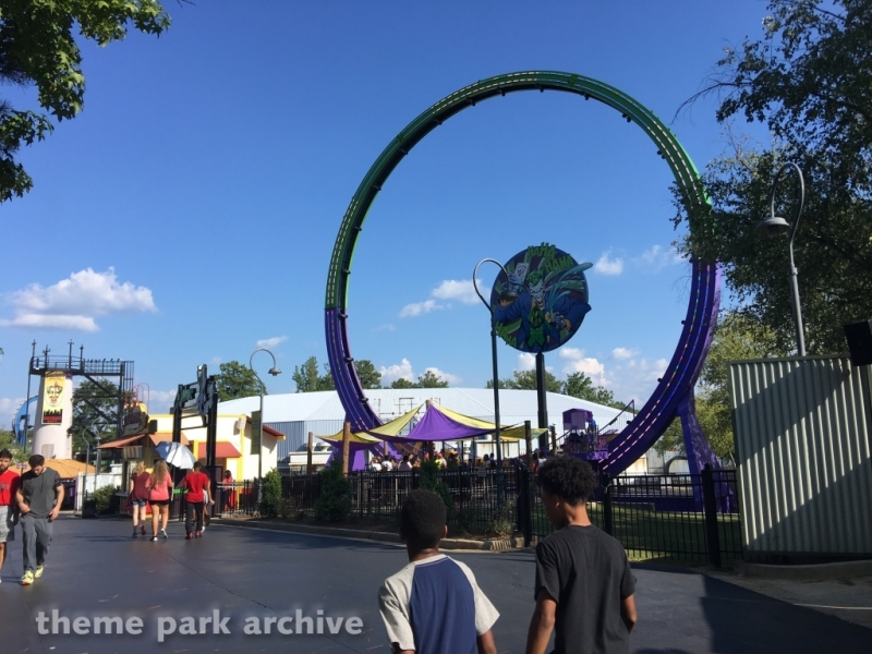 The Joker Chaos Coaster at Six Flags Over Georgia