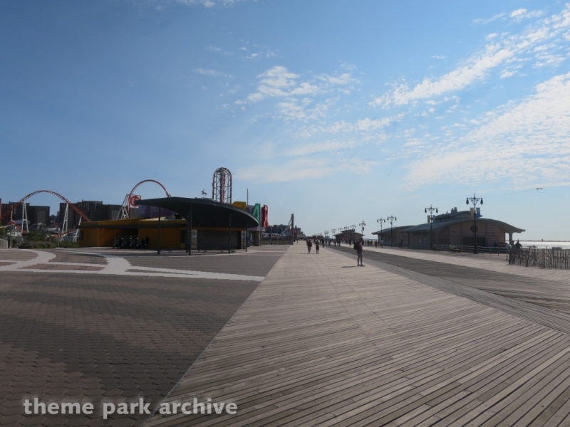 Boardwalk at Luna Park at Coney Island