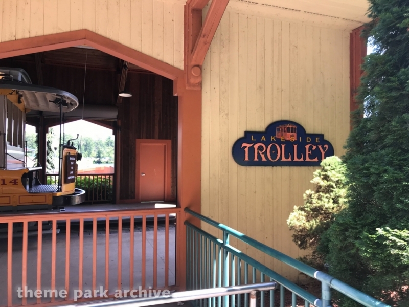 Trolley at Lake Compounce
