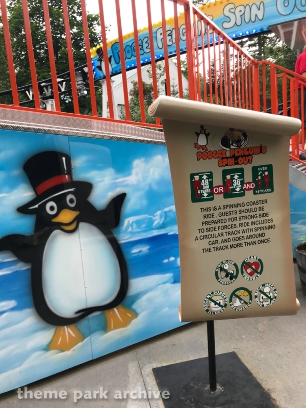 Poogee Penguin's Spin Out Coaster at Santa's Village