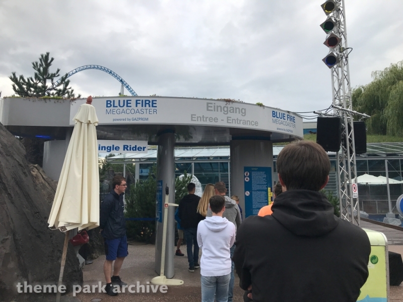 blue fire Megacoaster at Europa Park