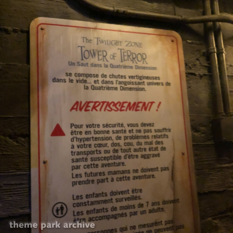 The Twilight Zone Tower of Terror at Walt Disney Studios