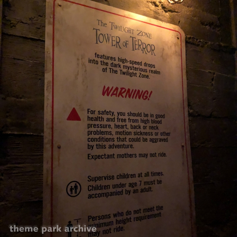 The Twilight Zone Tower of Terror at Walt Disney Studios