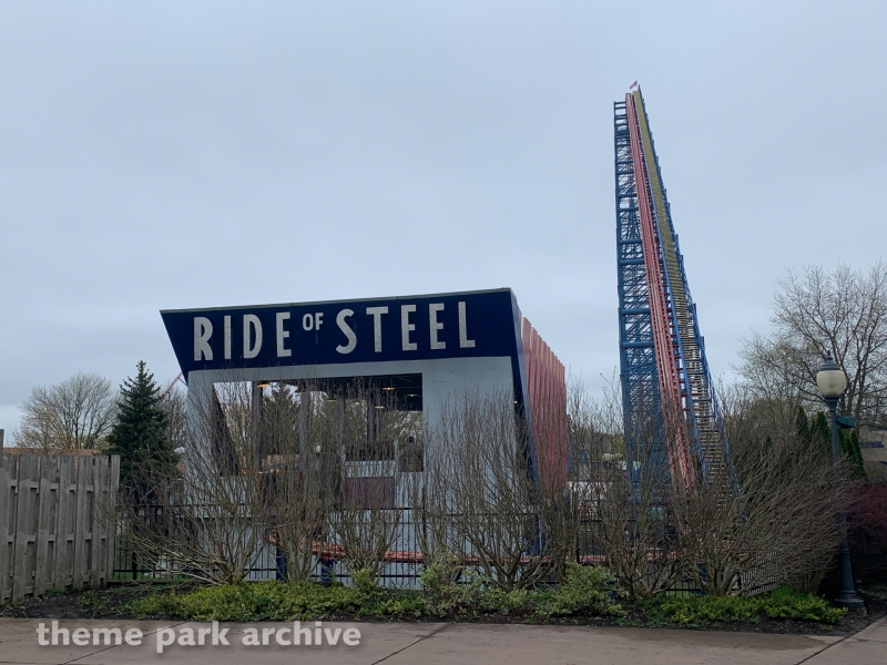 Ride of Steel at Six Flags Darien Lake