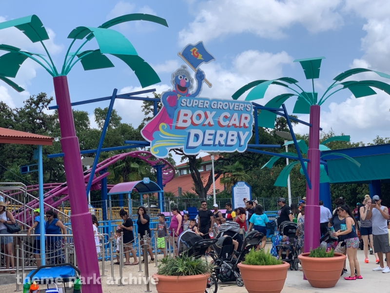 Super Grover's Box Car Derby at SeaWorld San Antonio