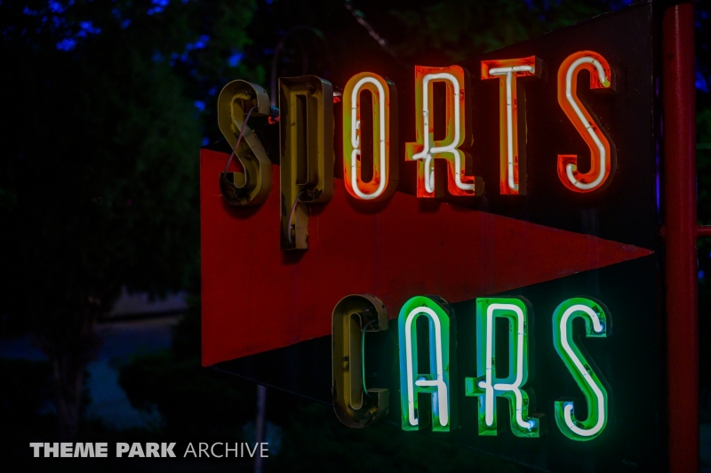 Sports Cars at Lakeside Amusement Park
