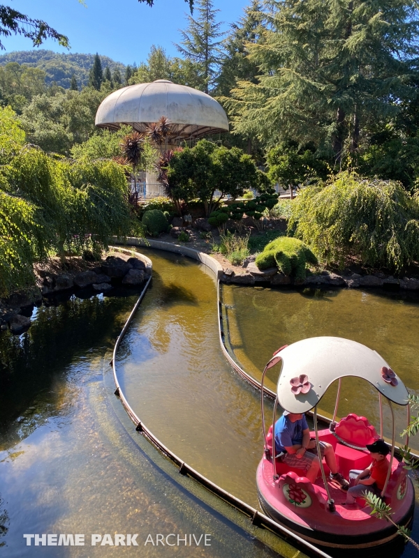 Rainbow Garden Round Boat Ride at Gilroy Gardens