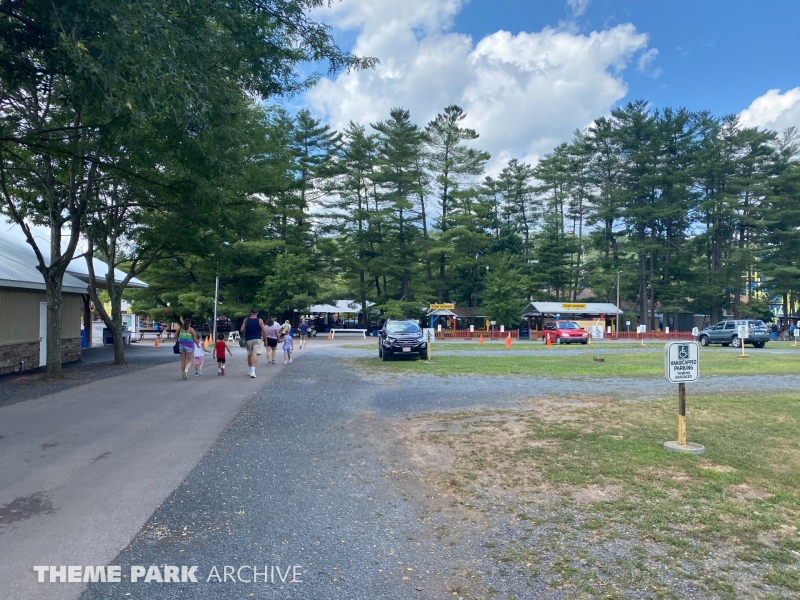 Parking at Knoebels Amusement Resort
