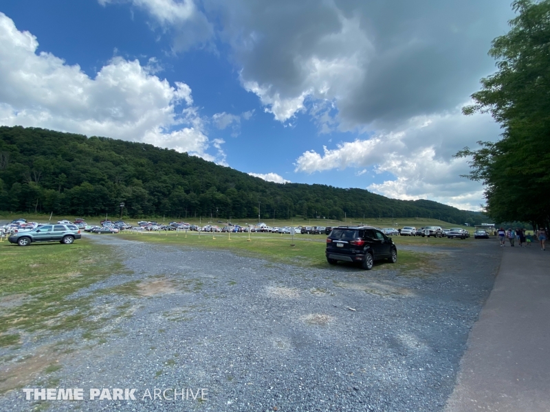 Parking at Knoebels Amusement Resort