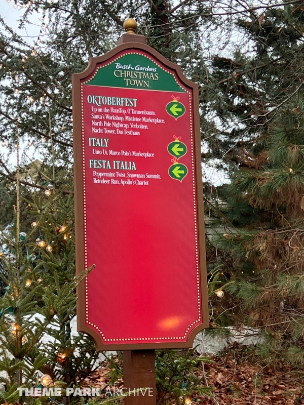Christmas Town at Busch Gardens Williamsburg