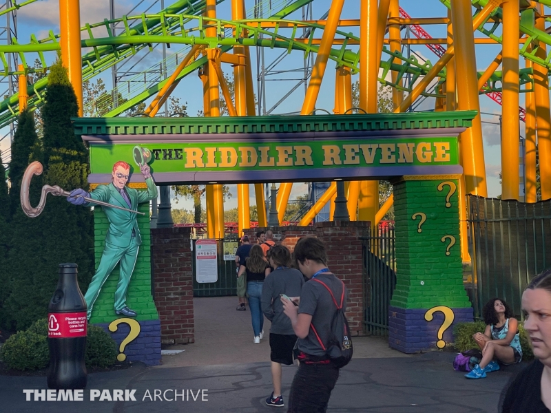 The Riddler Revenge at Six Flags New England