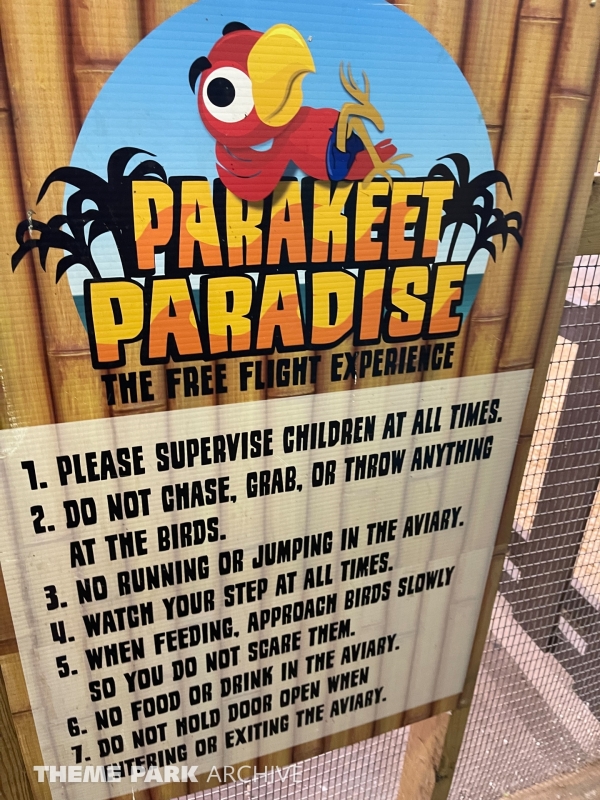 Parakeet Paradise at Santa’s Village Amusement & Water Park