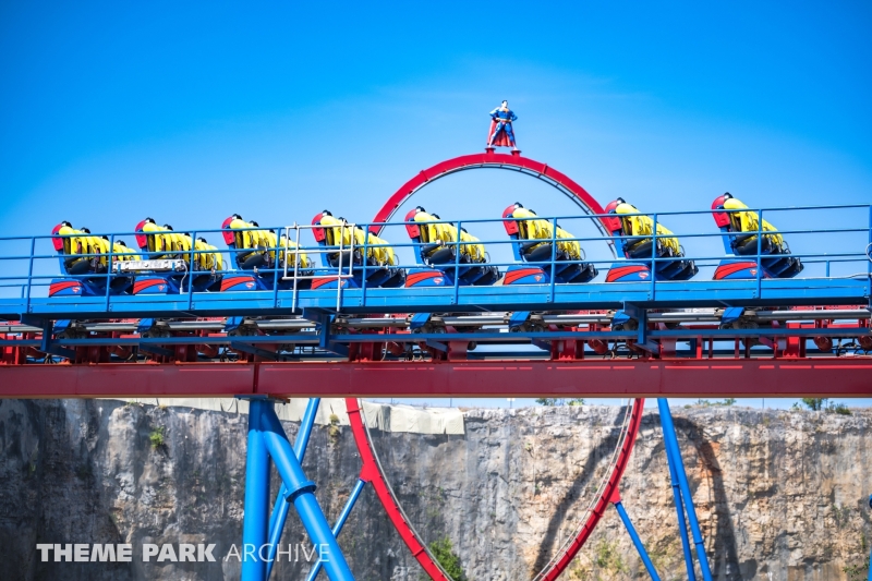Superman Krypton Coaster at Six Flags Fiesta Texas