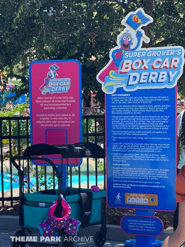 Super Grover's Box Car Derby at Sesame Place San Diego