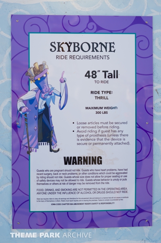 Skyborne Drop Tower at Lost Island