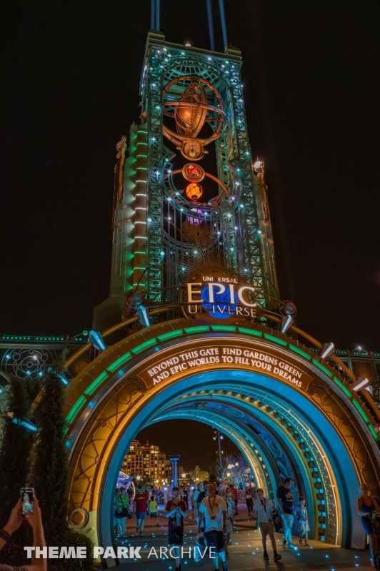 Entrance at Universal Epic Universe