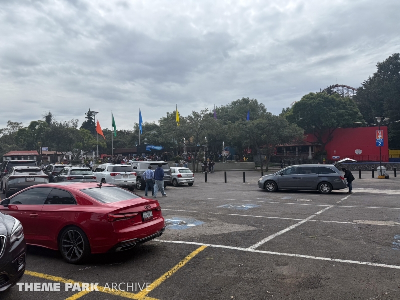 Parking at Six Flags Mexico