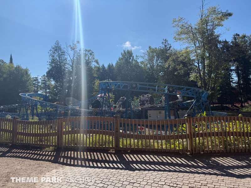 Peppermint Penguin Coaster at Santa's Village Muskoka's Theme Park