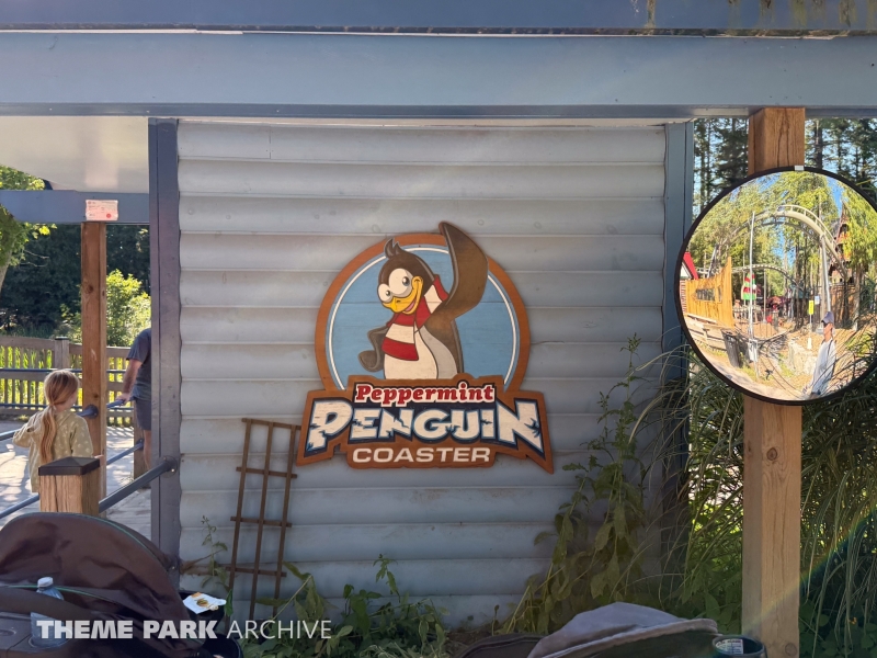 Peppermint Penguin Coaster at Santa's Village Muskoka's Theme Park