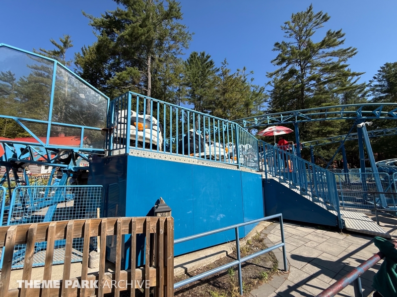 Peppermint Penguin Coaster at Santa's Village Muskoka's Theme Park