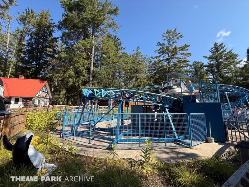 Peppermint Penguin Coaster at Santa's Village Muskoka's Theme Park