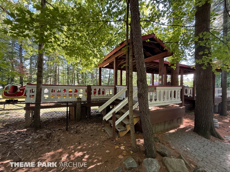 Rudolph's Sleigh Ride Roller Coaster at Santa's Village Muskoka's Theme Park